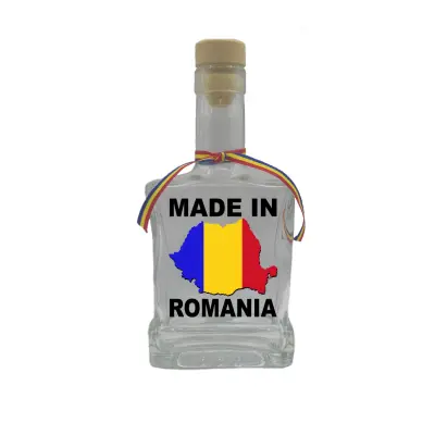 Made in romania, sticla cu mesaj plata, 500 ml, model divgs179 06 00